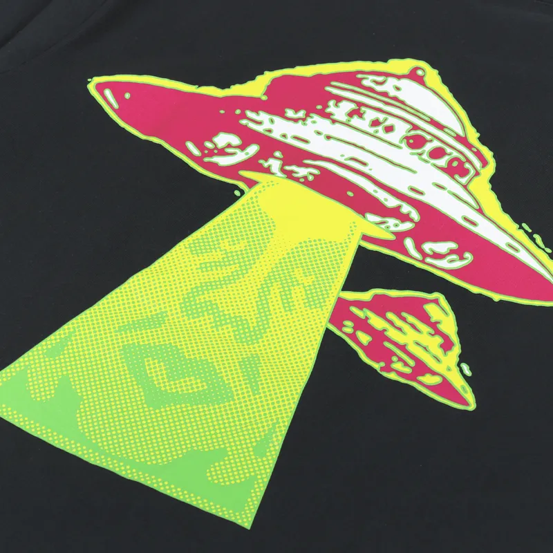 Obey Landing T Shirt Black-4