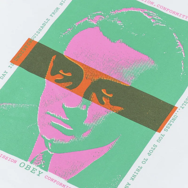 Obey Night And Day T Shirt White-1