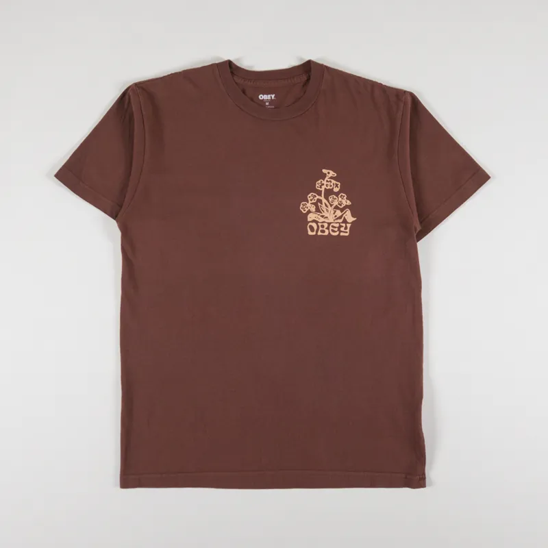 Obey Organics T Shirt Sepia-1