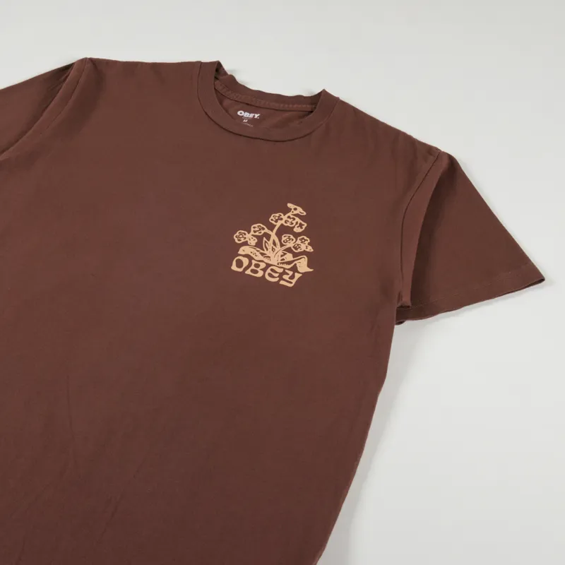 Obey Organics T Shirt Sepia-3
