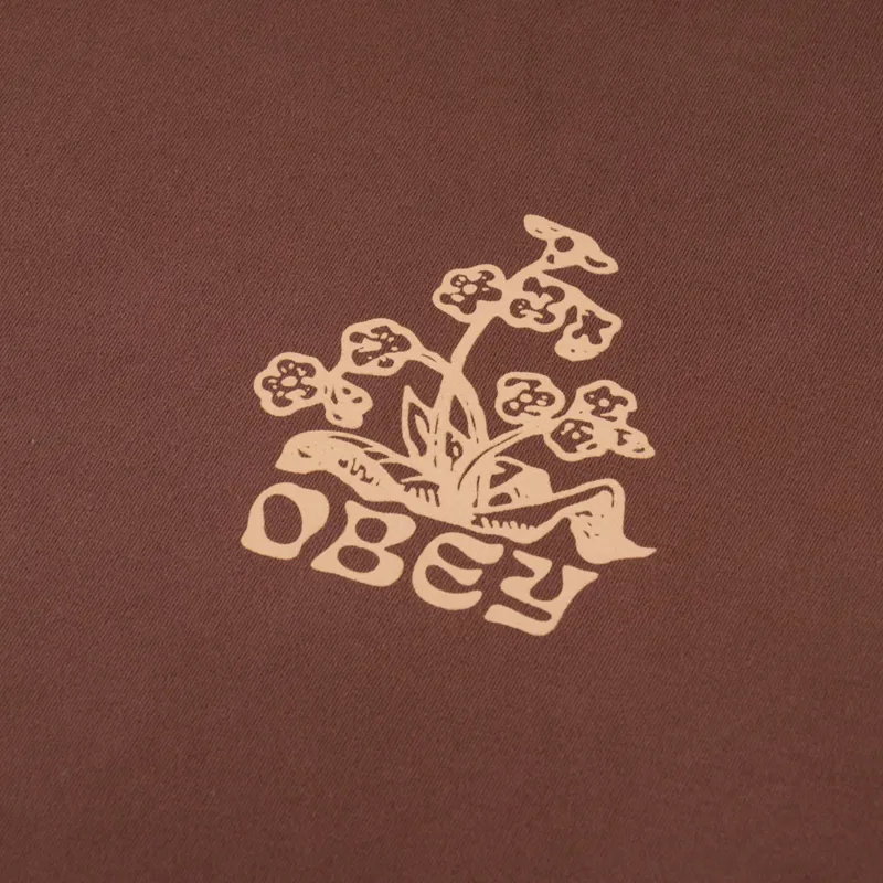 Obey Organics T Shirt Sepia-5