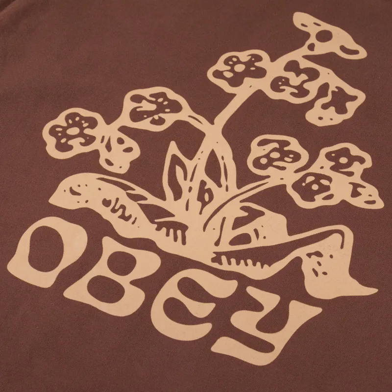 Obey Organics T Shirt Sepia-4