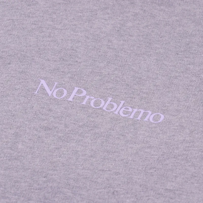 Aries Overdyed Melange Mini Problemo Sweatshirt Lilac Marl-3