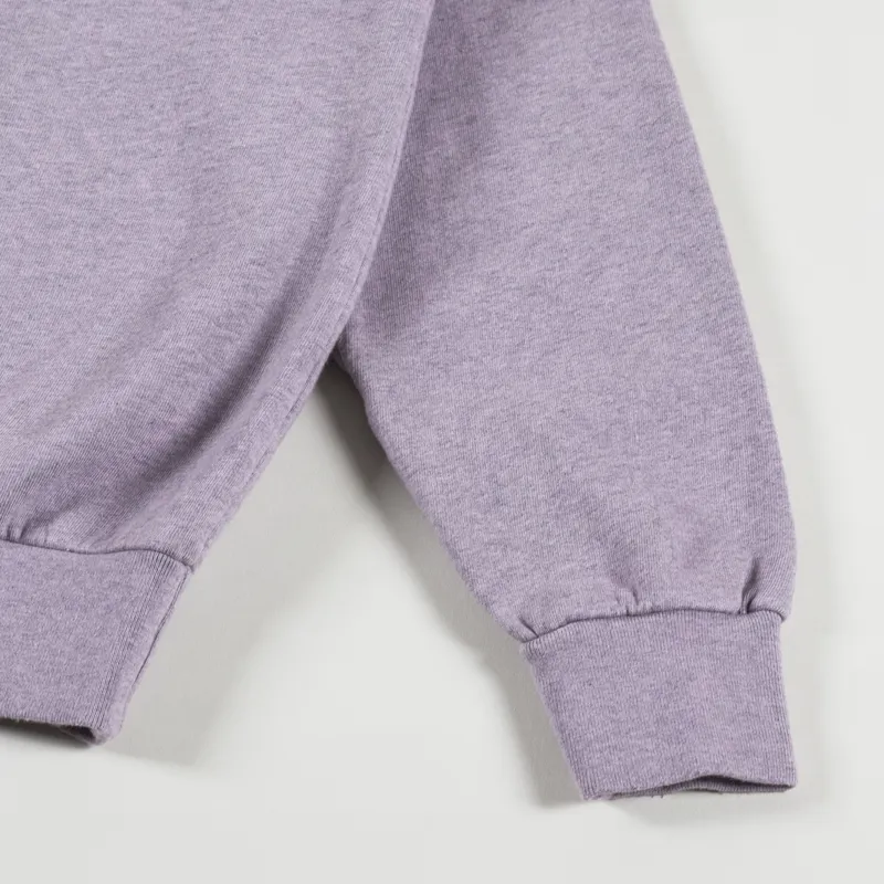 Aries Overdyed Melange Mini Problemo Sweatshirt Lilac Marl-4