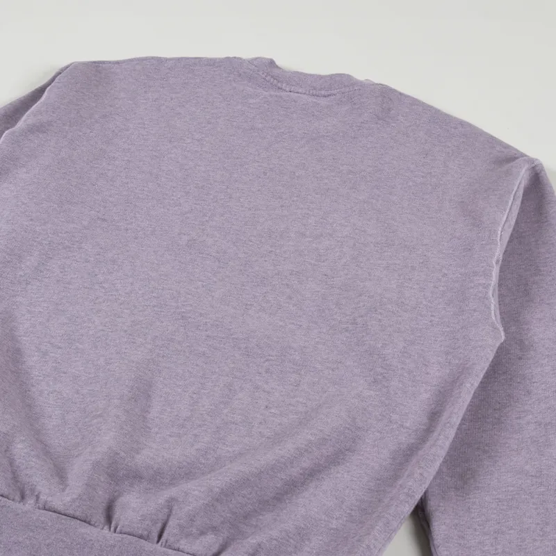 Aries Overdyed Melange Mini Problemo Sweatshirt Lilac Marl-5
