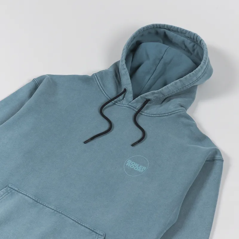 Boiler Room OG Acid Wash Hoodie Green-3