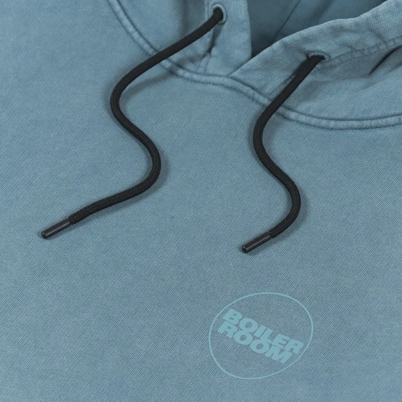 Boiler Room OG Acid Wash Hoodie Green-6