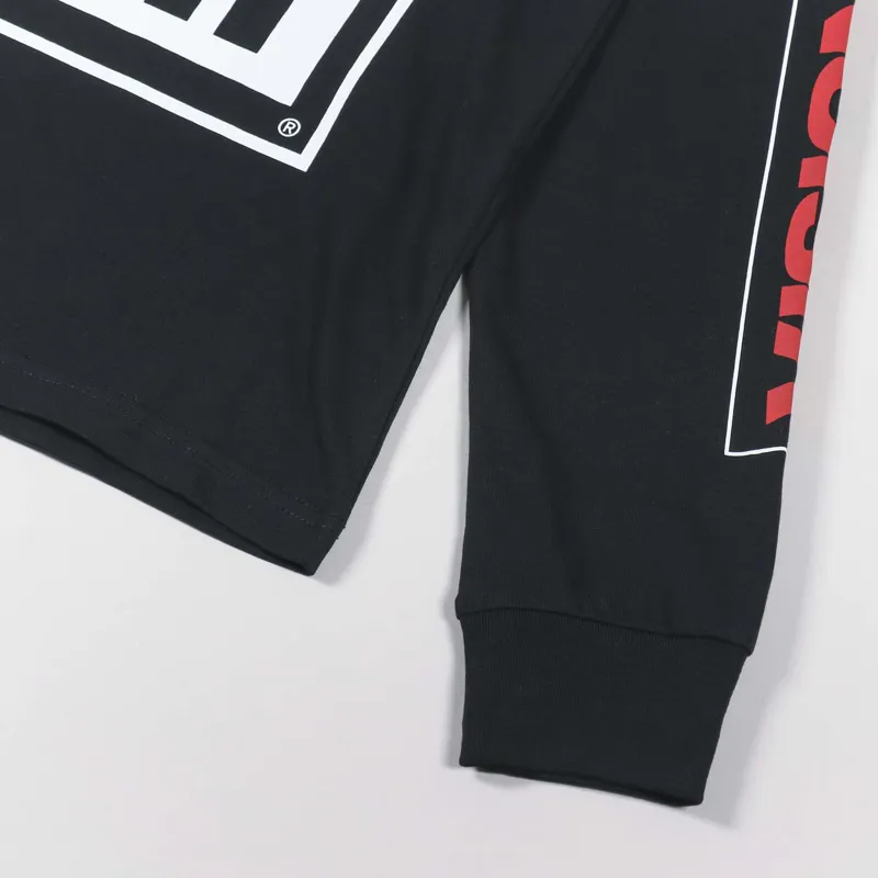 Vision Street Wear OG Box Logo Long Sleeve T Shirt Black-5