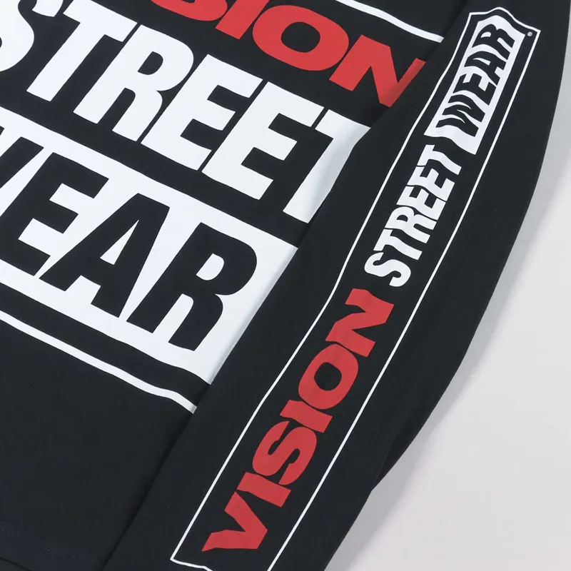 Vision Street Wear OG Box Logo Long Sleeve T Shirt Black-4