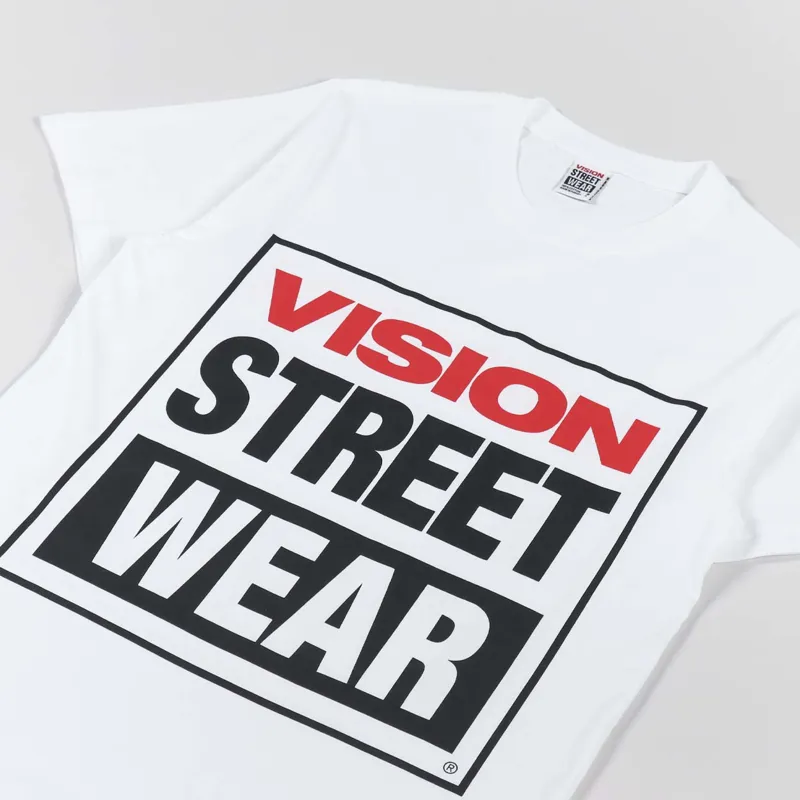 Vision Street Wear OG Box Logo T Shirt White-3