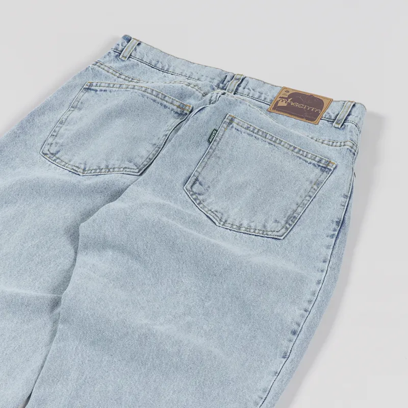 Magenta OG Denim Jeans Washed-7