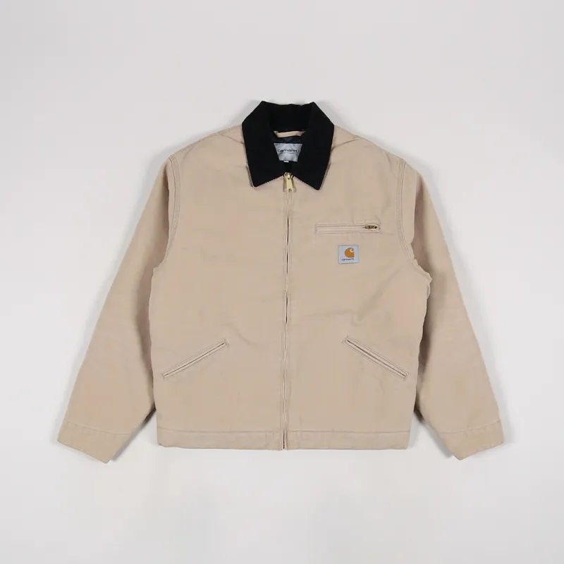 Carhartt WIP Mens OG Detroit Jacket Dusty Hamilton Brown Black