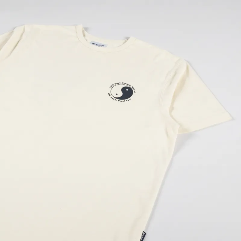 T And C Surf OG Logo T Shirt Bone Yellow-3
