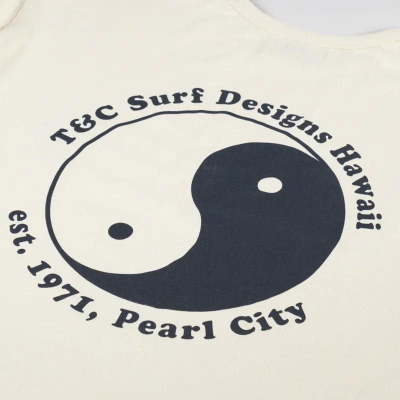 T And C Surf OG Logo T Shirt Bone Yellow-4