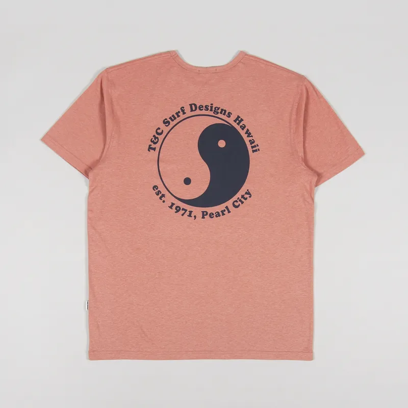T And C Surf OG Logo T Shirt Vintage Pink