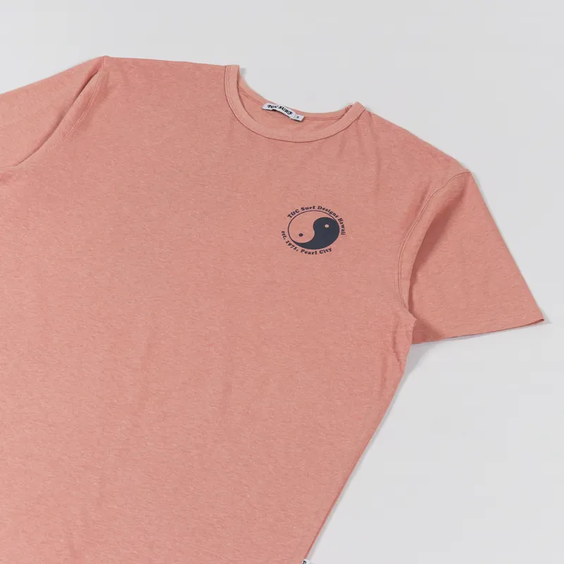T And C Surf OG Logo T Shirt Vintage Pink-3
