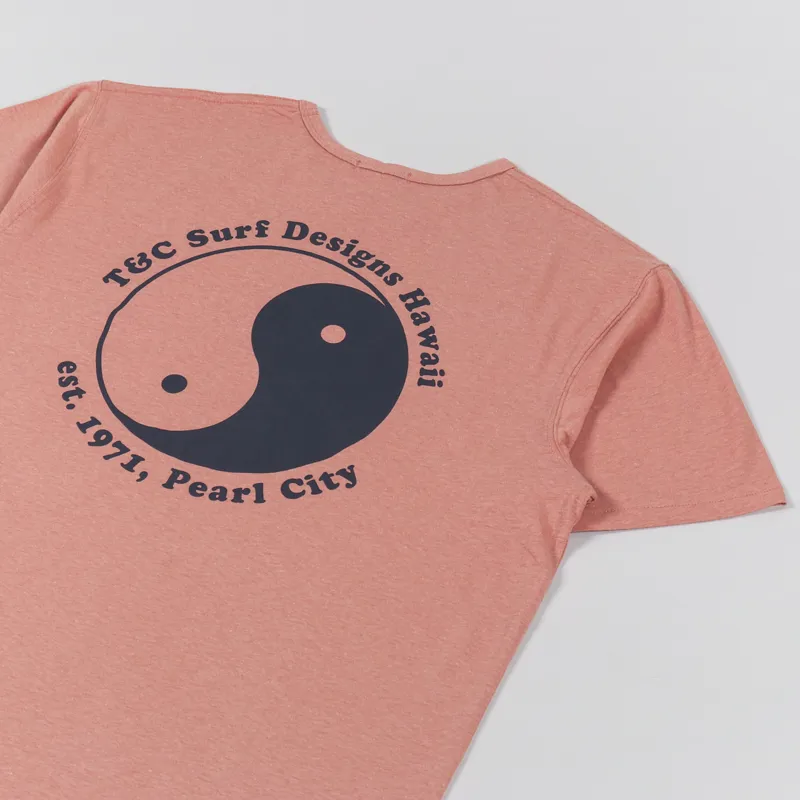 T And C Surf OG Logo T Shirt Vintage Pink-2