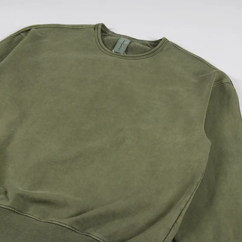 FrizmWORKS Mens Original Garments Pigment Dyeing Sweatshirt Green