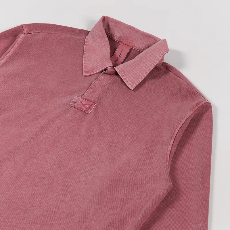 FrizmWORKS OG Pigment Dyeing Rugby Shirt Pink-2