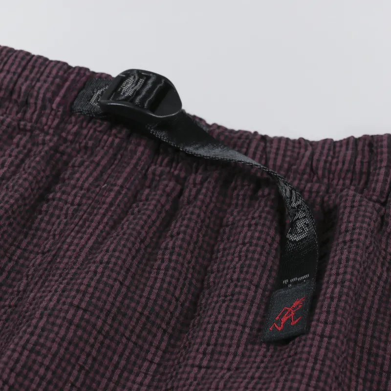 Gramicci OG Seersucker G-Shorts Dusty Maroon Pigment Dyed-3