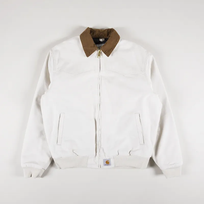 Carhartt WIP Mens Santa Fe OG Jacket Coat Salt Hamilton Brown