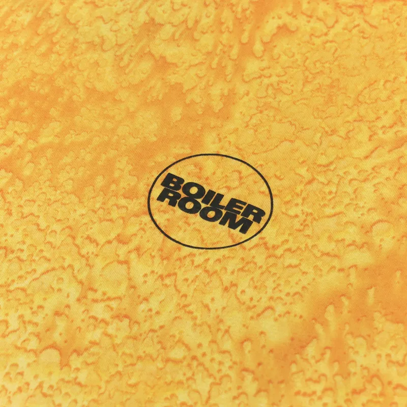 Boiler Room OG T Shirt Pigment Dye Rave Orange-5