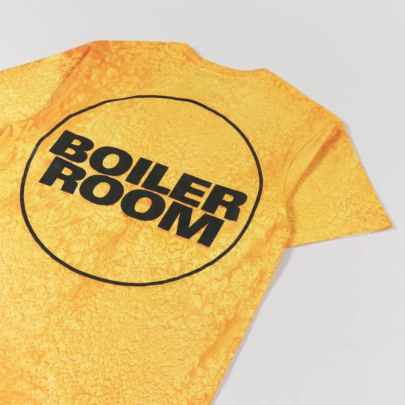 Boiler Room OG T Shirt Pigment Dye Rave Orange-2