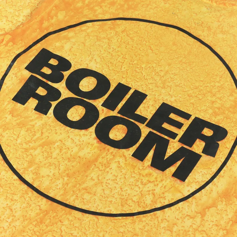 Boiler Room OG T Shirt Pigment Dye Rave Orange-4