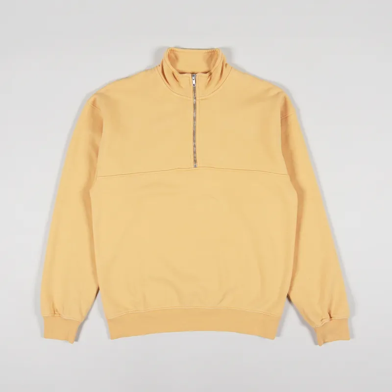 Colorful Standard Organic Quarter Zip Sweat Sandstone Orange