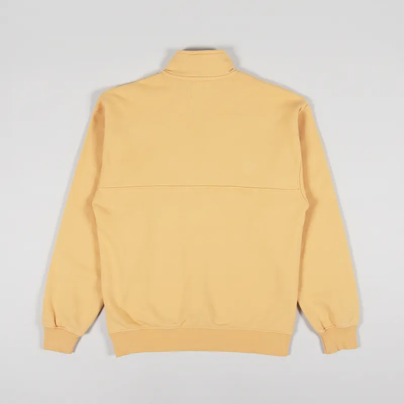 Colorful Standard Organic Quarter Zip Sweat Sandstone Orange-1