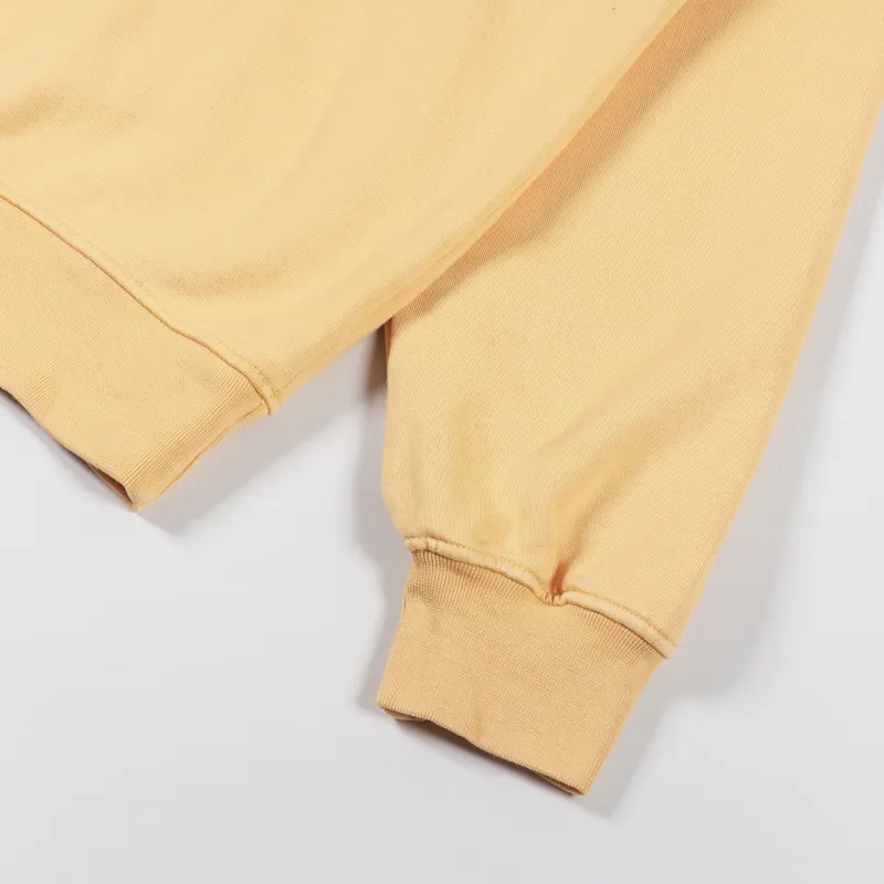 Colorful Standard Organic Quarter Zip Sweat Sandstone Orange-4