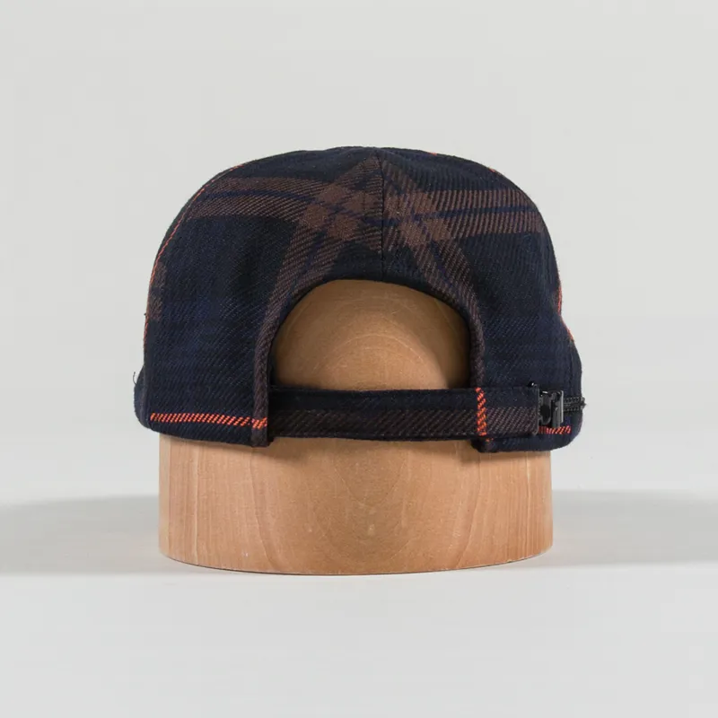 Unfeigned Old School Cap C Navy Orange Check-3