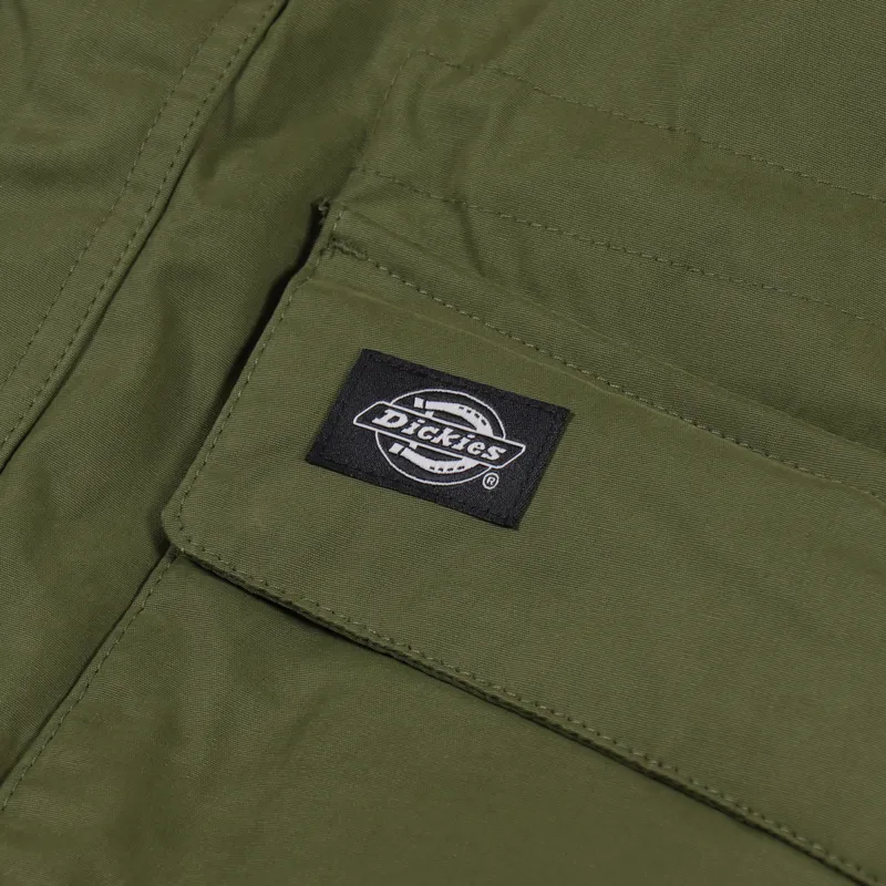 Dickies Olla Fishtail Parka Army Green-7