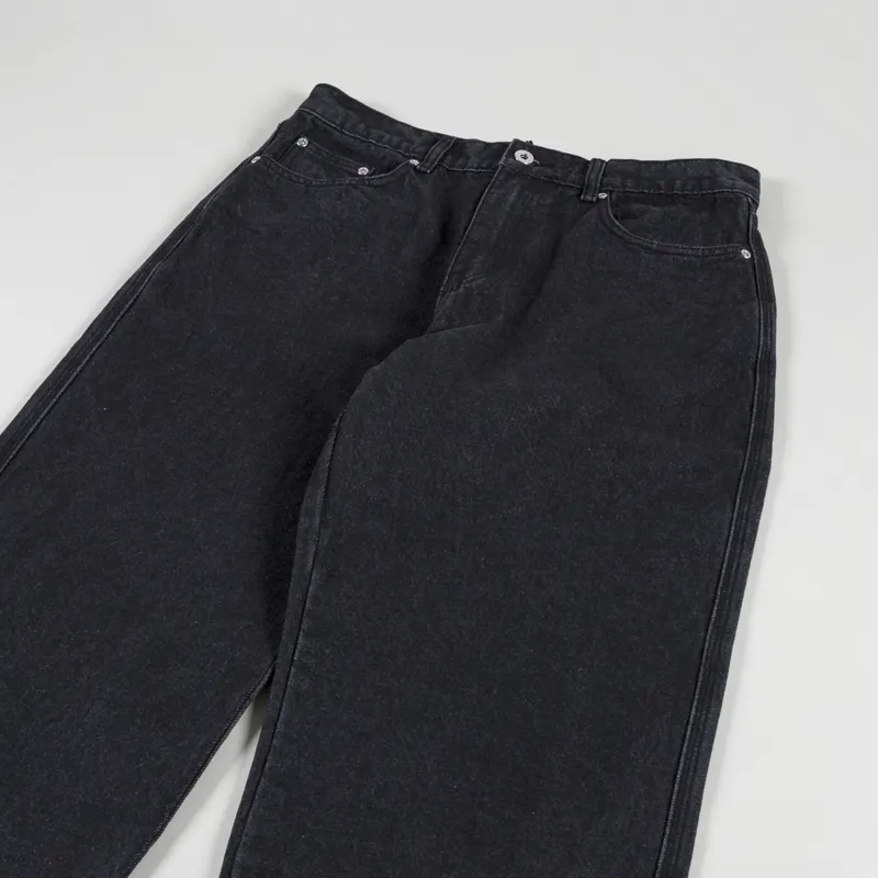 Deus Ex Machina Omaha Relaxed Jean Washed Black-3