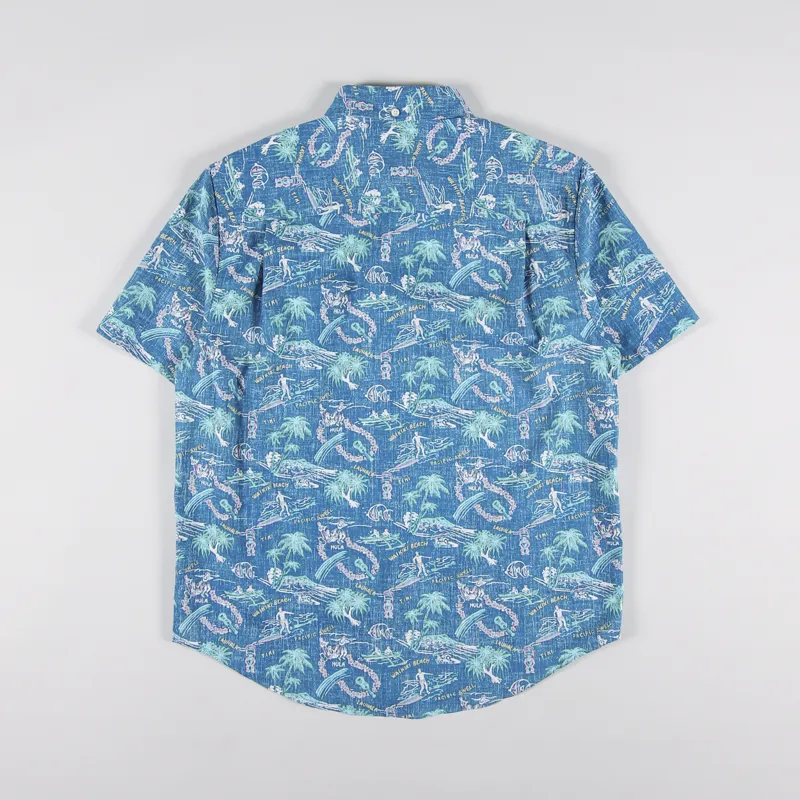 Reyn Spooner One Fine Day Shirt Vallarta Blue-1