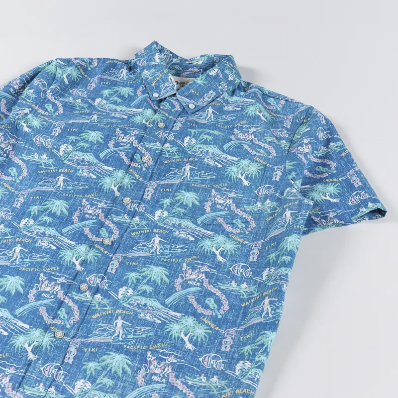 Reyn Spooner One Fine Day Shirt Vallarta Blue-2
