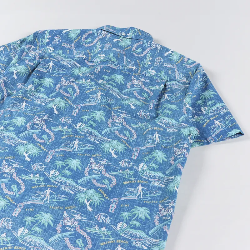 Reyn Spooner One Fine Day Shirt Vallarta Blue-5