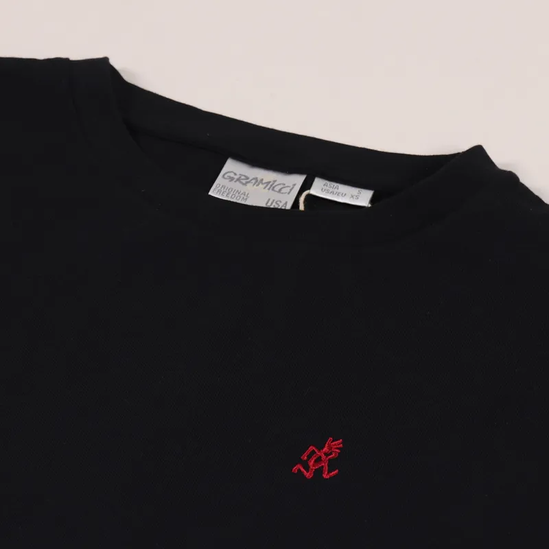 Gramicci One Point Slit T Shirt Black-3