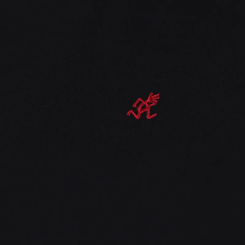 Gramicci One Point Slit T Shirt Black-2