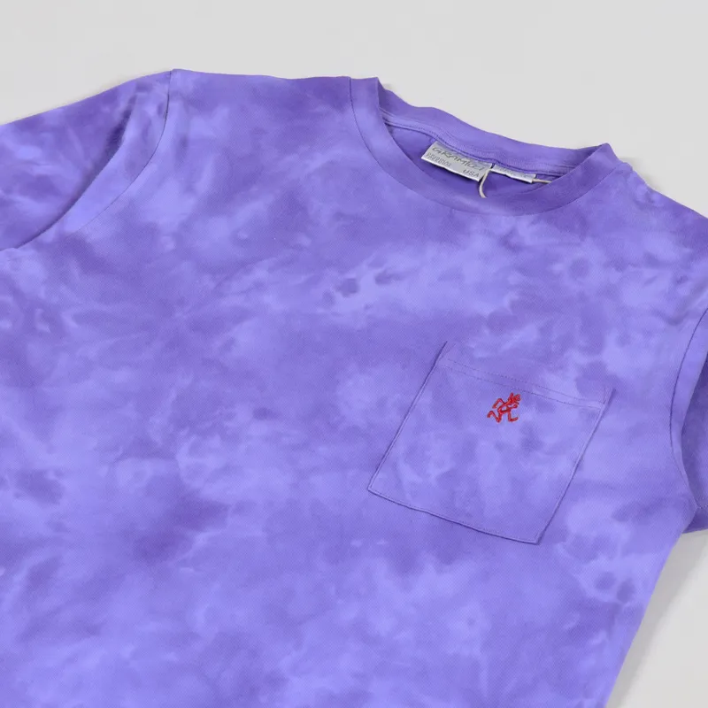Gramicci One Point T Shirt Tie Dye Purple-1