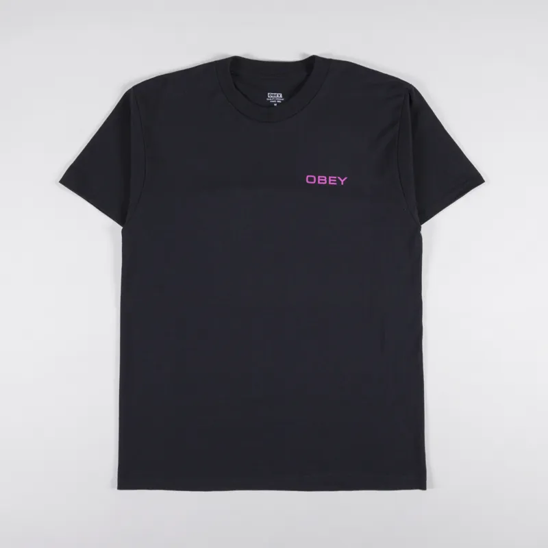 Obey Op Perspective T Shirt Black-1