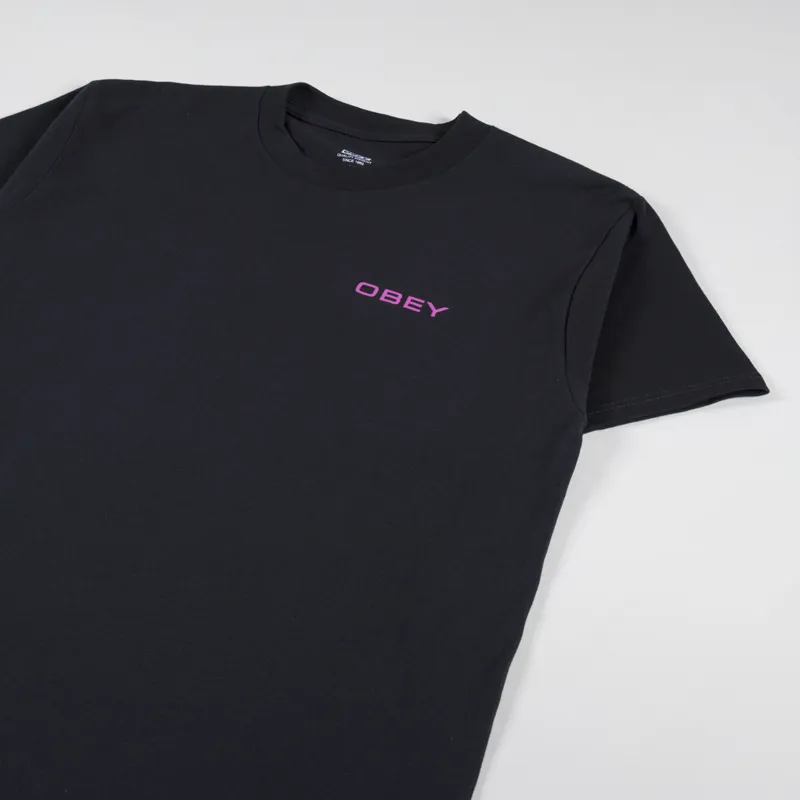 Obey Op Perspective T Shirt Black-3