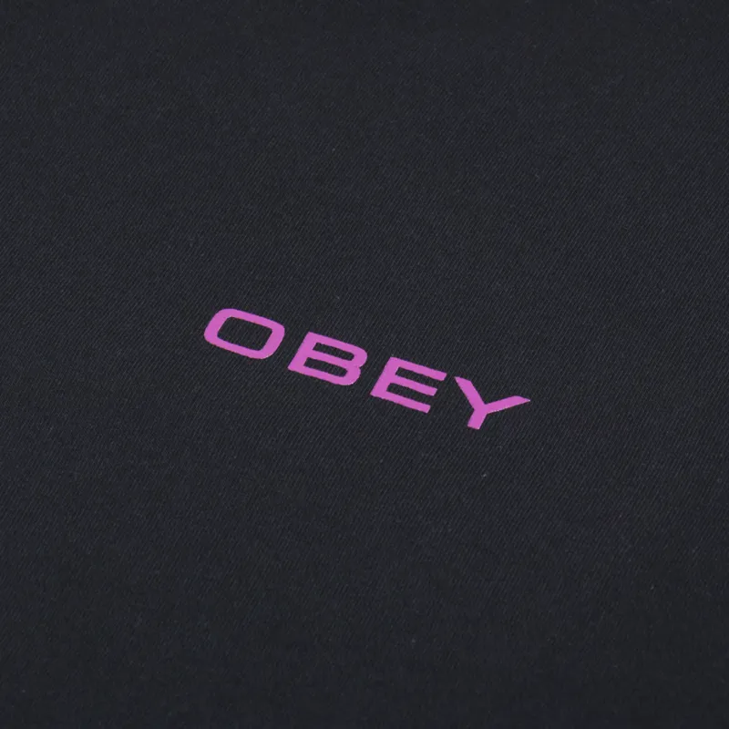 Obey Op Perspective T Shirt Black-5