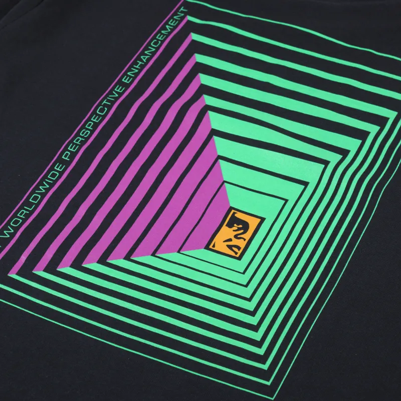 Obey Op Perspective T Shirt Black-4