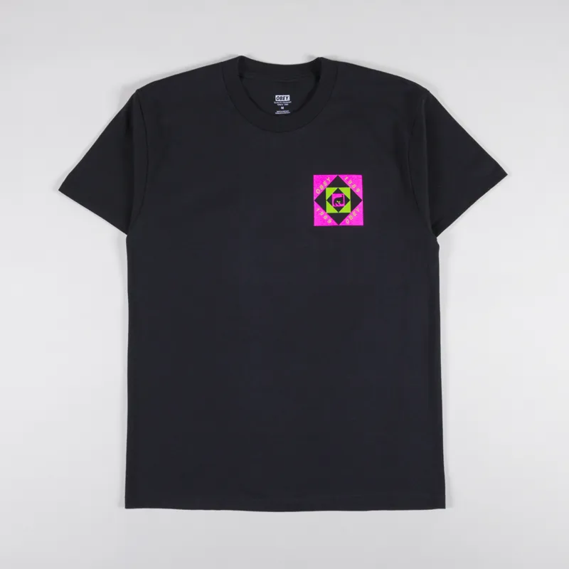 Obey Op T Shirt Black-1