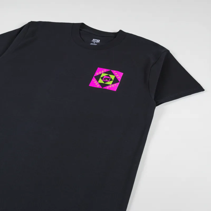 Obey Op T Shirt Black-3