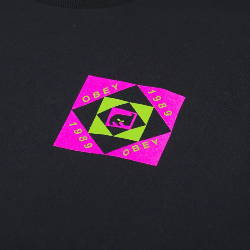 Obey Op T Shirt Black-5