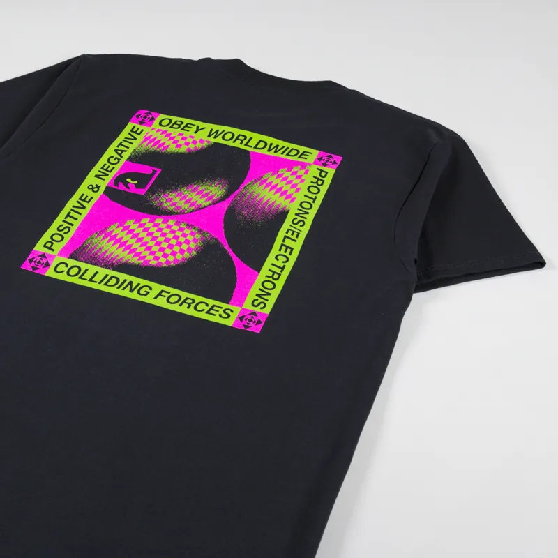 Obey Op T Shirt Black-2