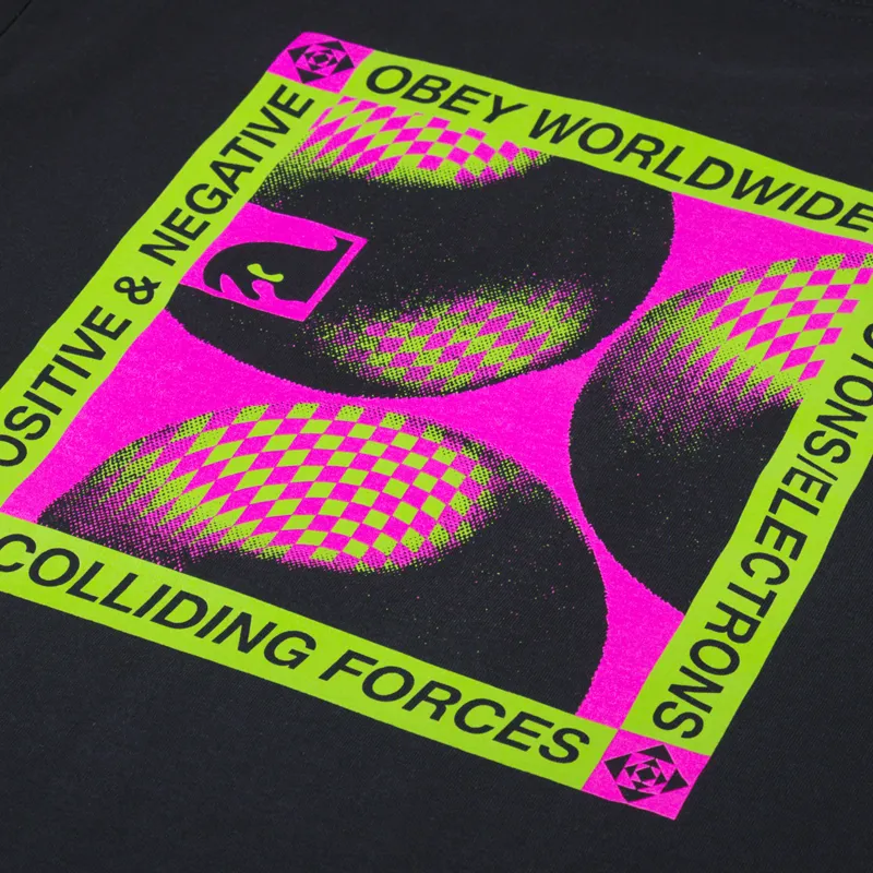 Obey Op T Shirt Black-4