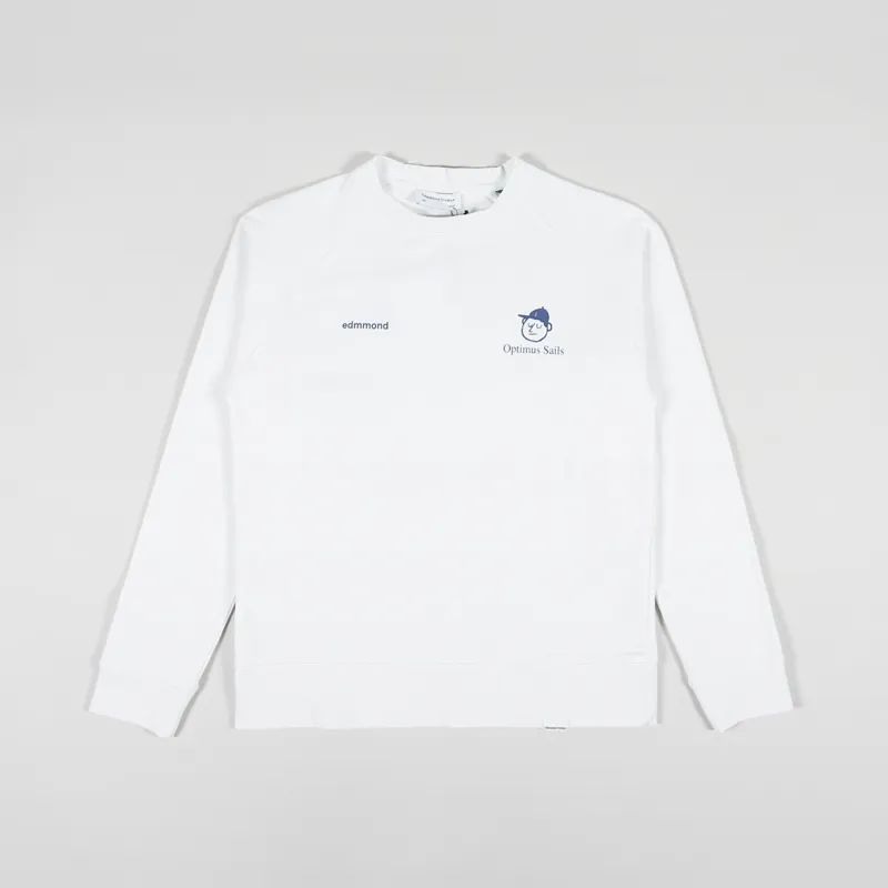 Edmmond Studios Optimus Sweatshirt Plain White-1